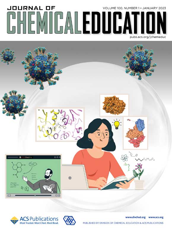 Graphical representation of the paper selected as cover for the ACS special issue of the Journal of Chemical Education in January 2023 on Teaching Changes and Insights Gained in the Time after COVID-19